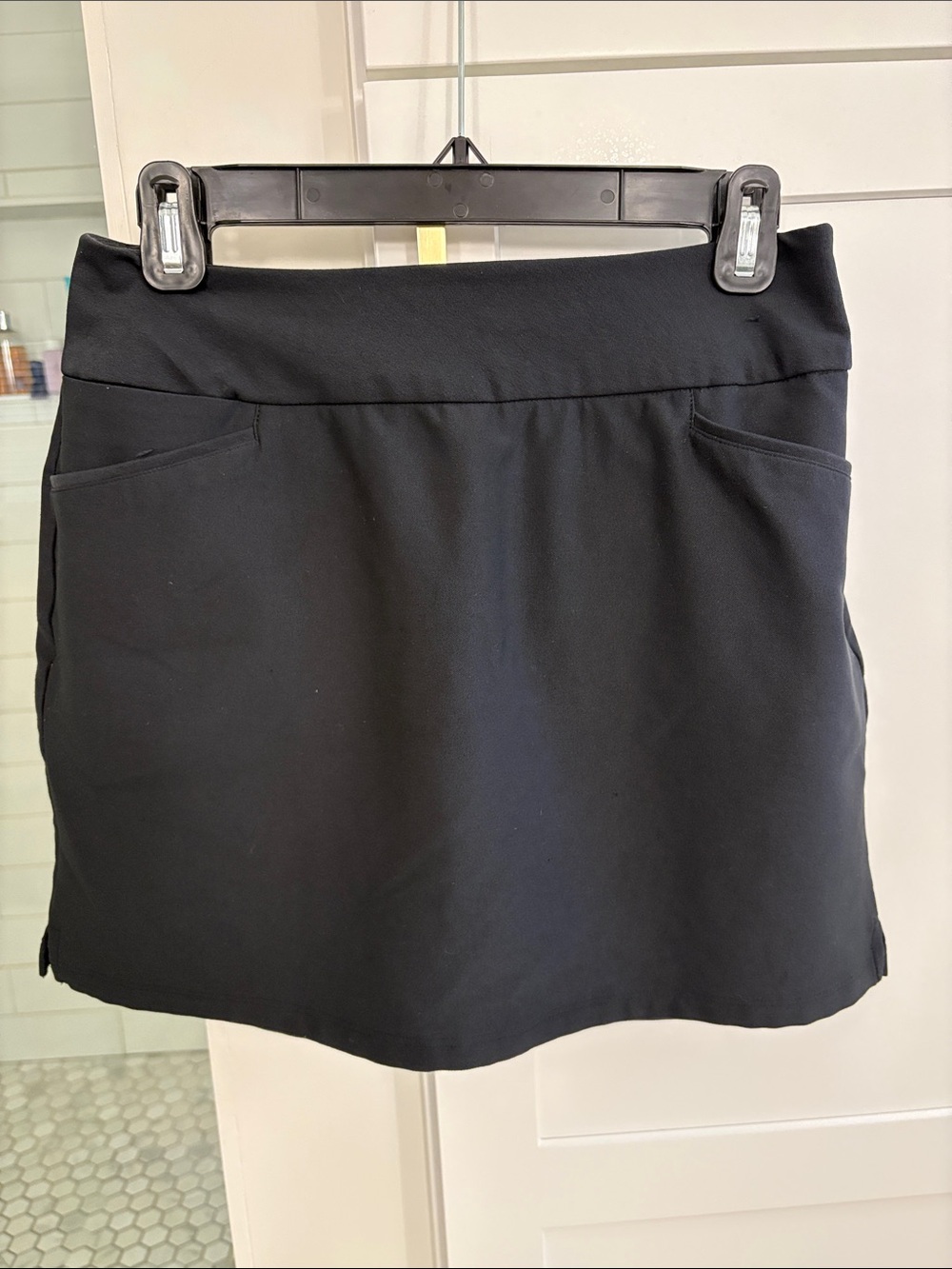 Adidas Black Golf Skirt with Front Pockets